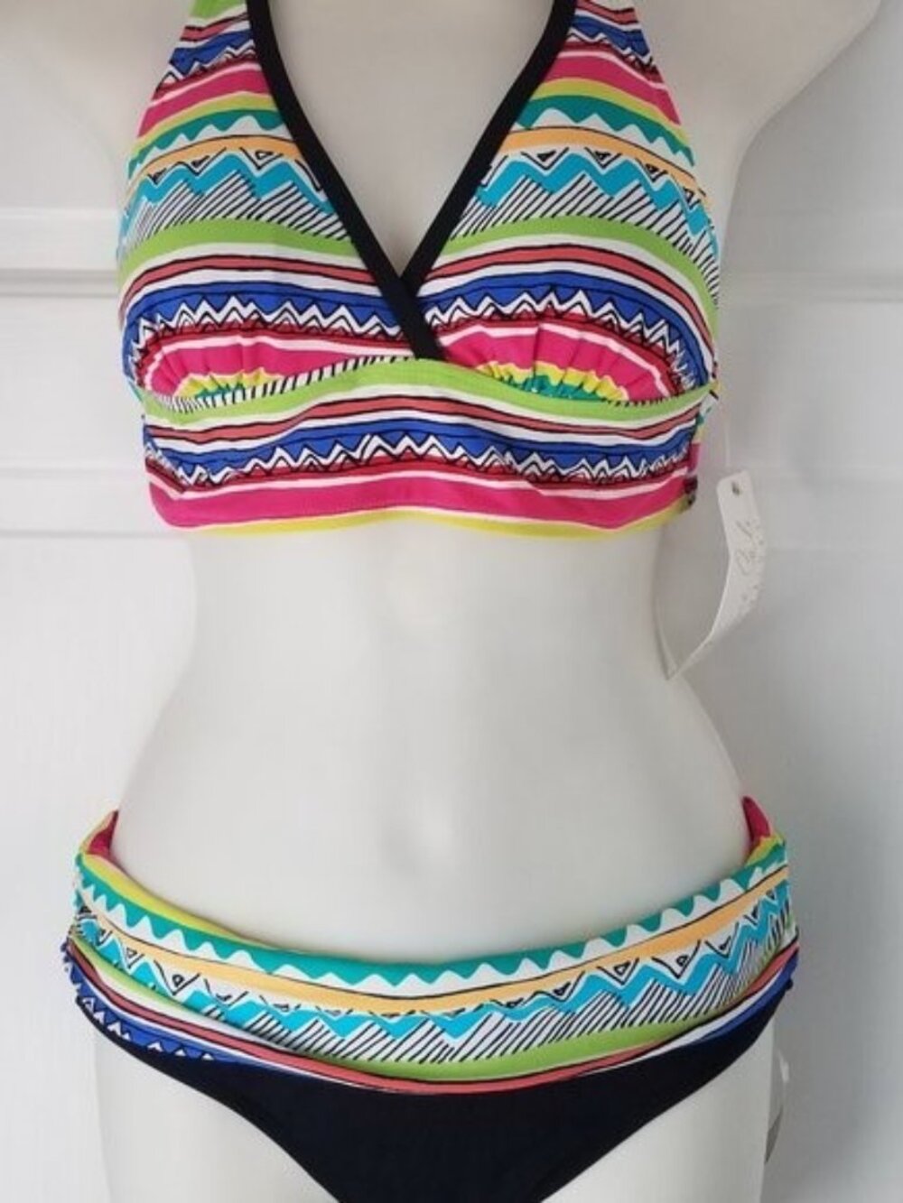 NWT, ANNE COLE Signature Two-Piece Bikini - S